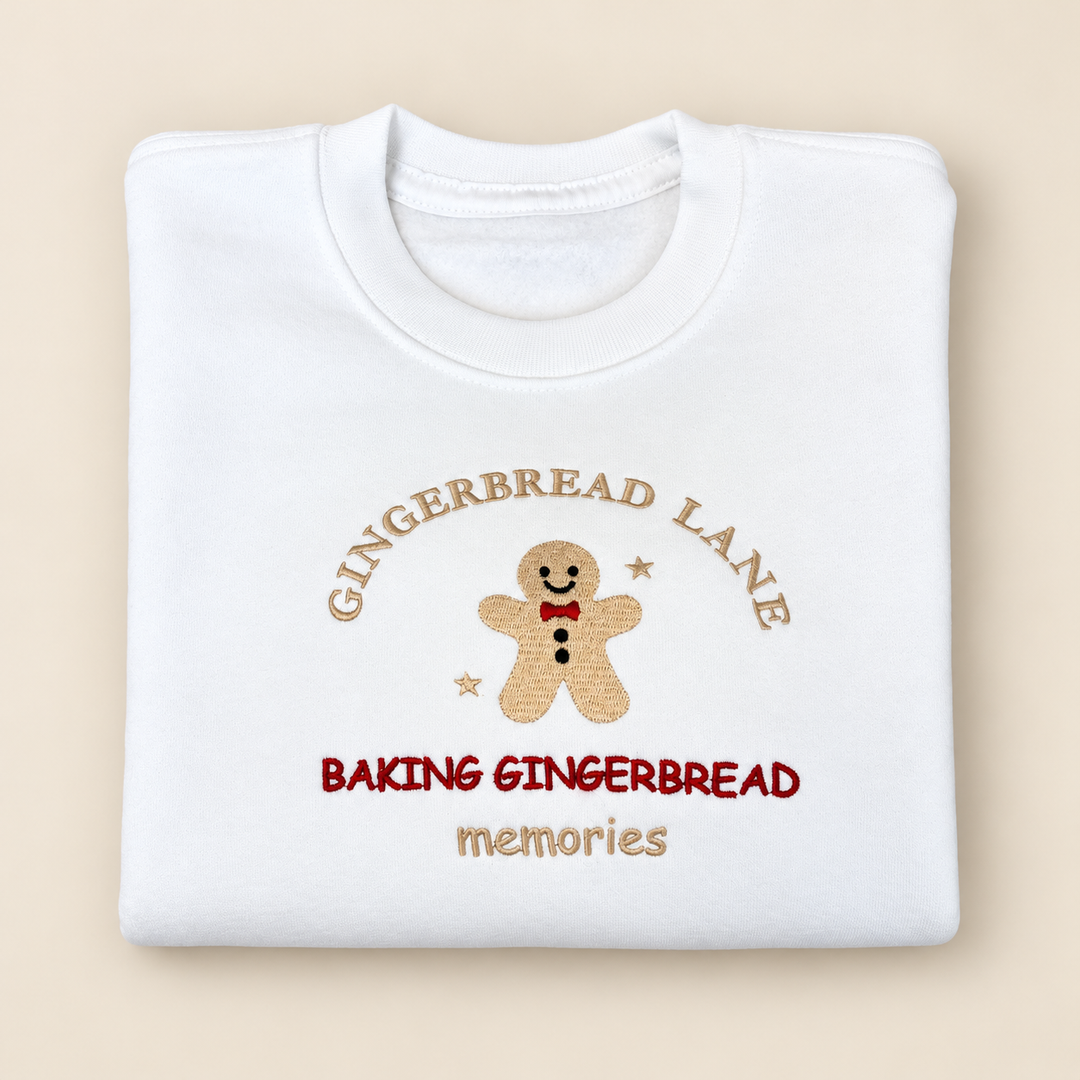 Embroidered Baking Gingerbread Memories Christmas Jumper