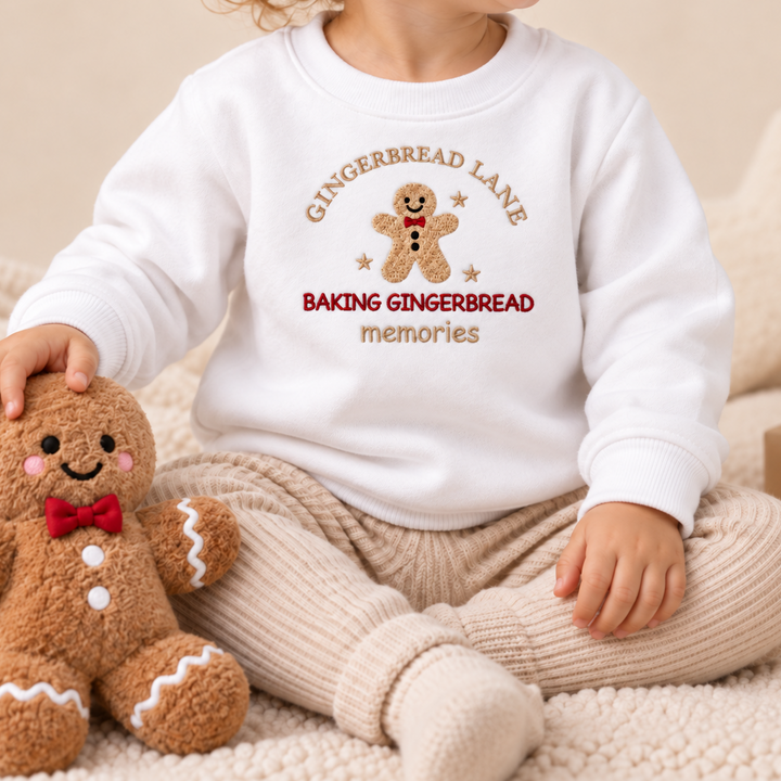 Embroidered Baking Gingerbread Memories Christmas Jumper