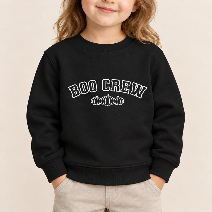 Embroidered Boo Crew Halloween Sweatshirt