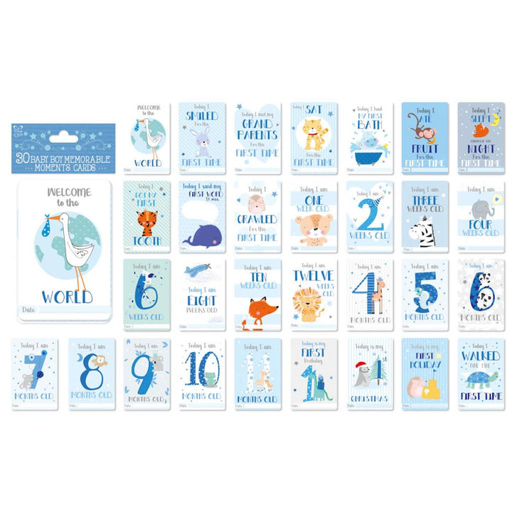 Blue Milestone Cards