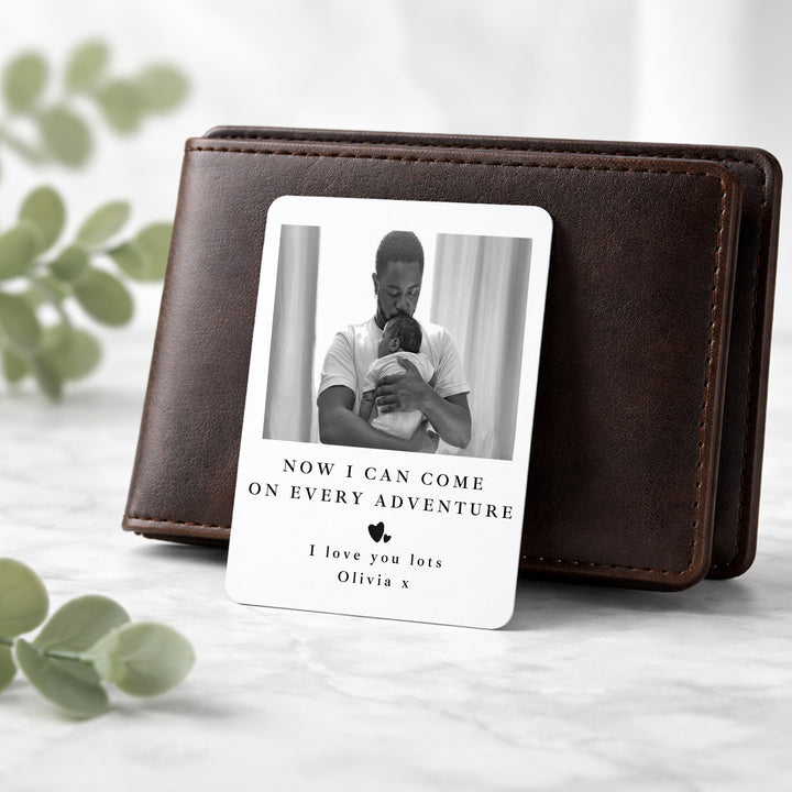Personalised Photo Every Adventure Wallet Card