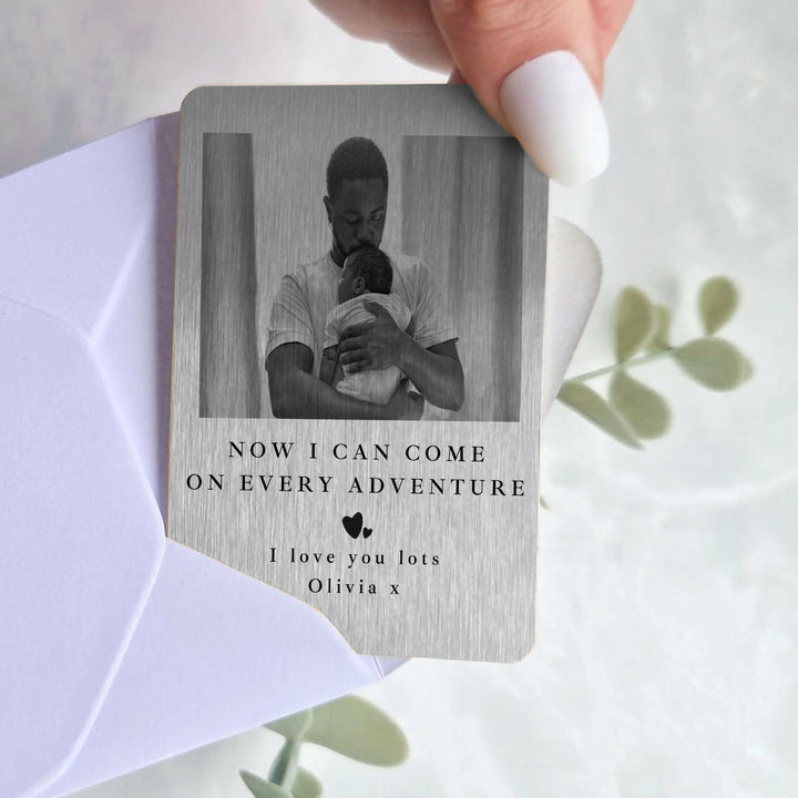 Personalised Photo Every Adventure Wallet Card