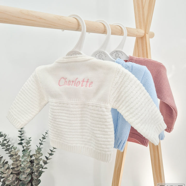 Personalised Embroidered Knitted Cardigan