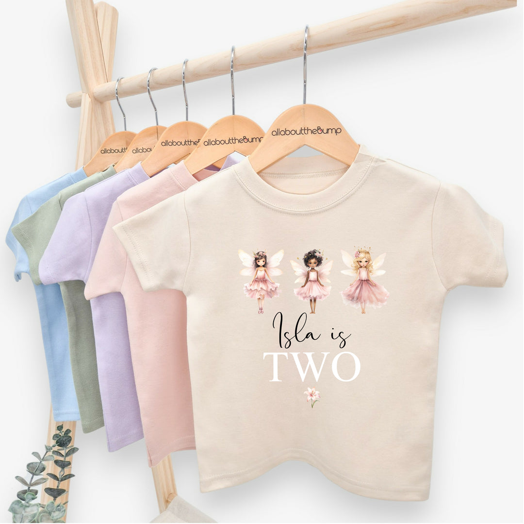 Personalised Fairies Birthday T-shirt