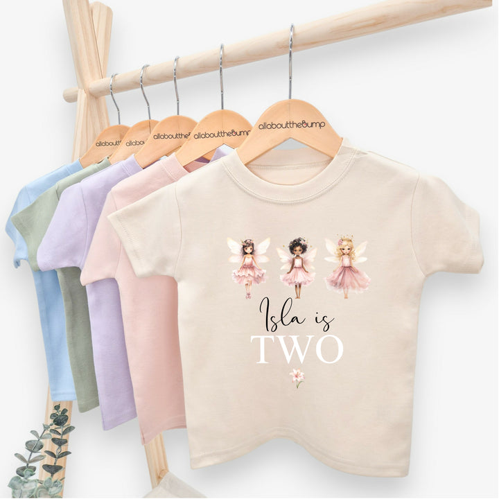 Personalised Fairies Birthday T-shirt