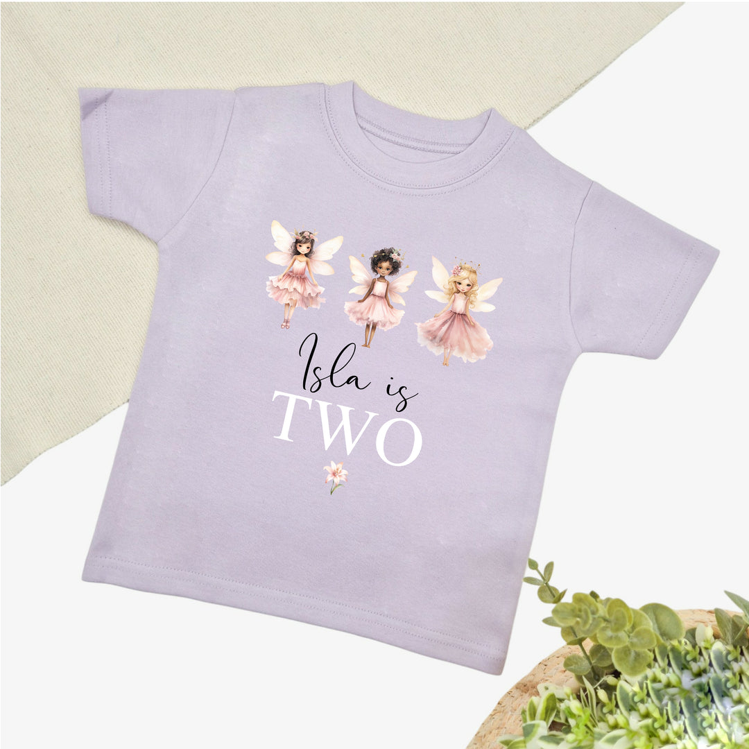 Personalised Fairies Birthday T-shirt