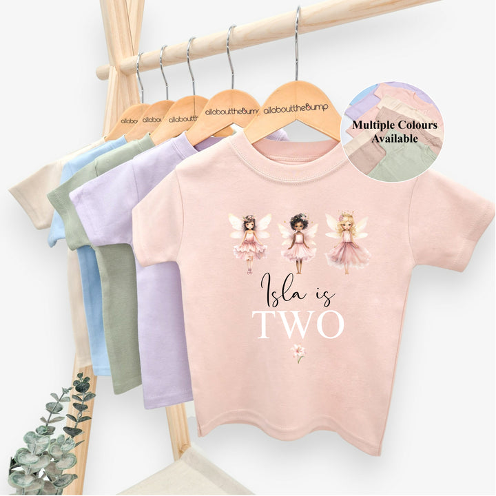 Personalised Fairies Birthday T-shirt