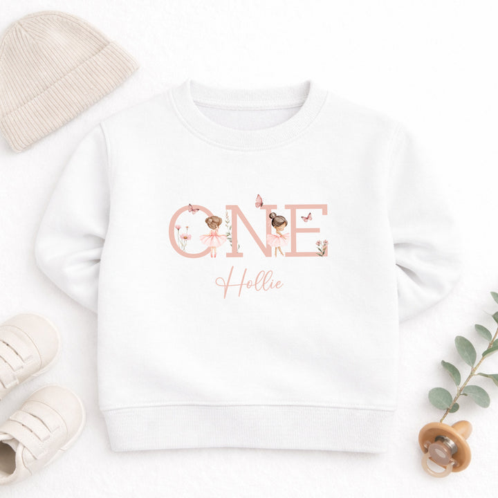 Personalised Fairies One Today Birthday Jumper