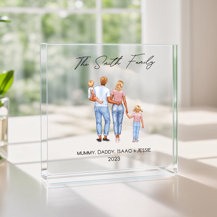 Personalised Family Acrylic Block