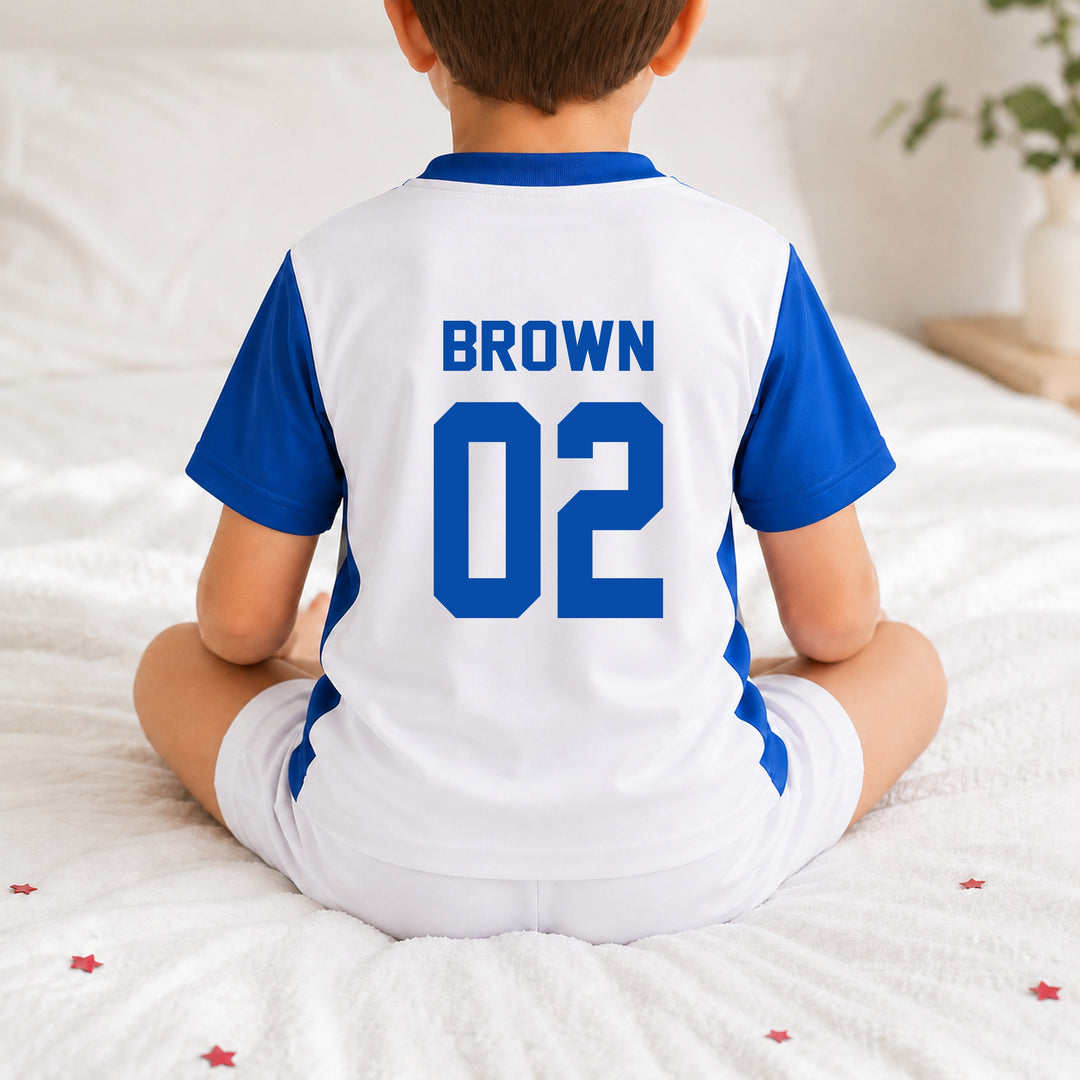 Personalised Blue Badge Kids Football Set
