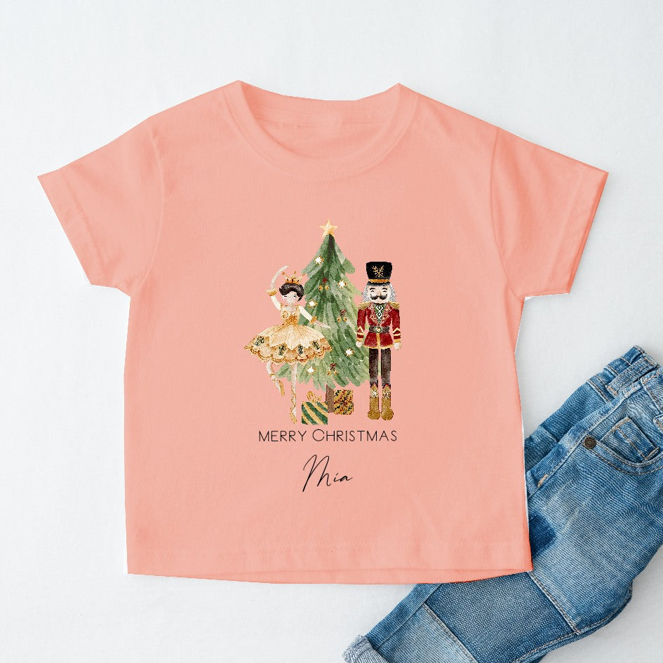 Personalised Nutcracker Christmas Children's T-shirt