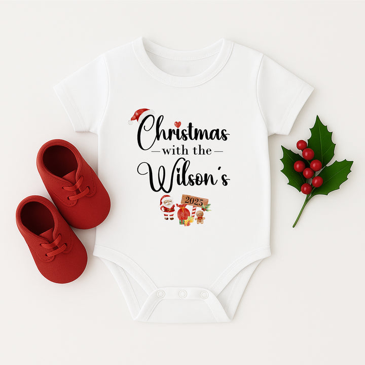 Personalised Family Matching Christmas T-shirts With Optional Trousers
