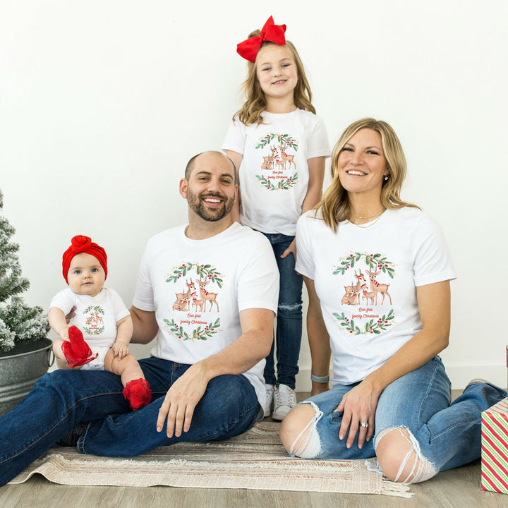 Deer Christmas Family Matching T-Shirt