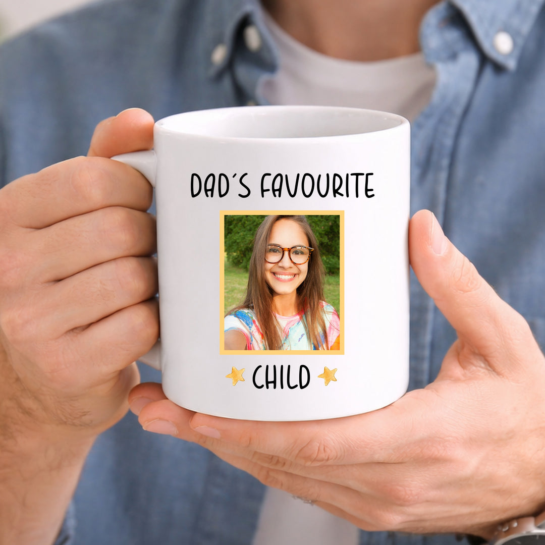 Personalised Photo Dad's Favourite Child Mug