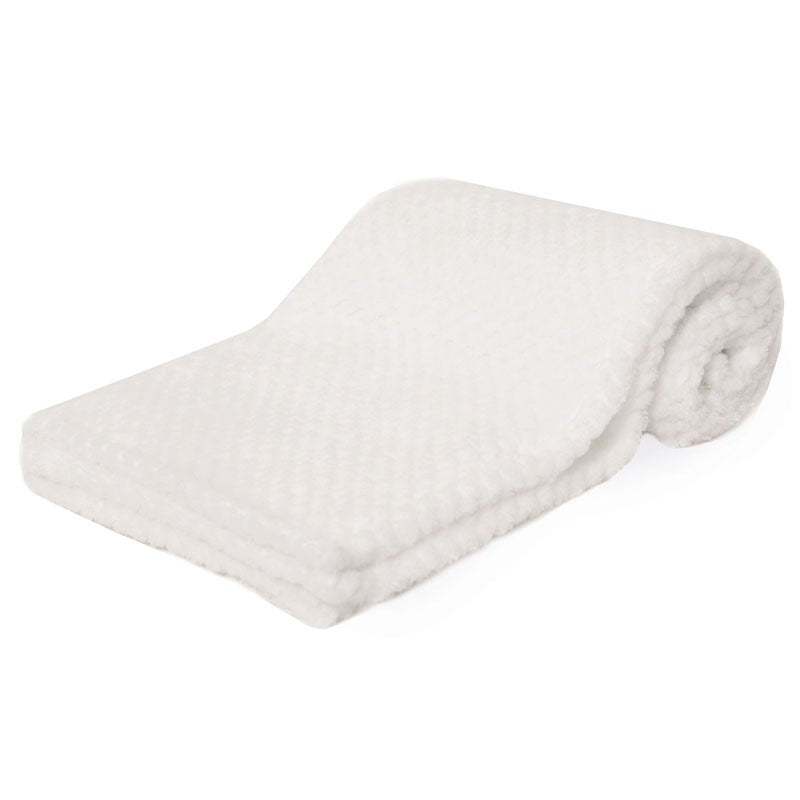 Unisex White Blanket & Comforter Personalised Gift Hamper Set