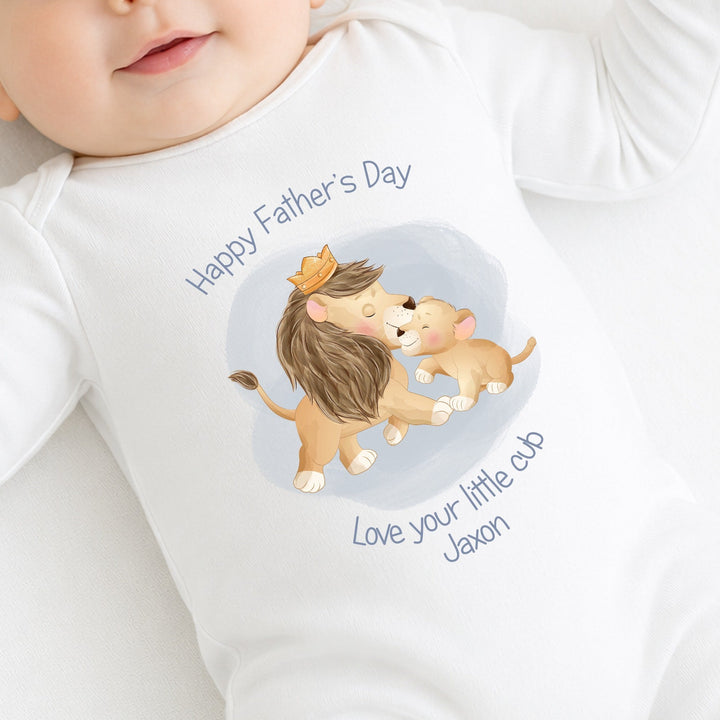 Personalised Lion Cub Happy Father&