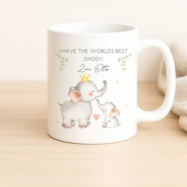 Personalised World's Best Daddy Elephant Mug