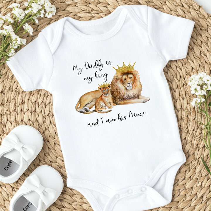 My Daddy is my King and I am his Prince Babygrow/Vest