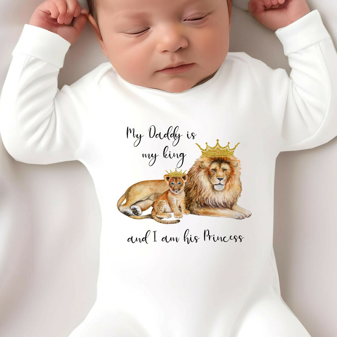 My Daddy is my King and I am his Princess Babygrow/Vest