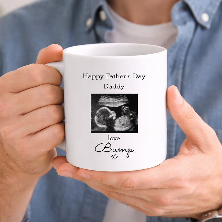 Personalised Baby Scan Happy Father's Day Daddy Mug