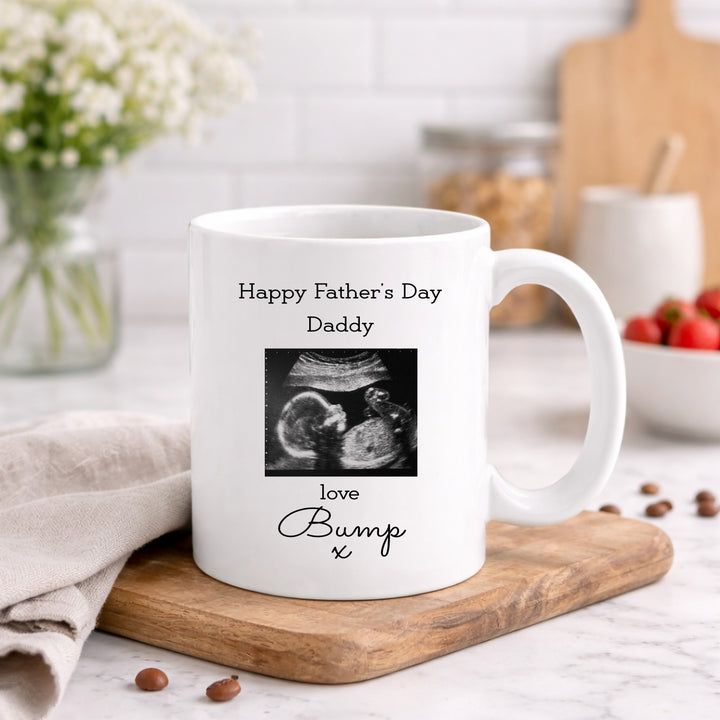 Personalised Baby Scan Happy Father's Day Daddy Mug