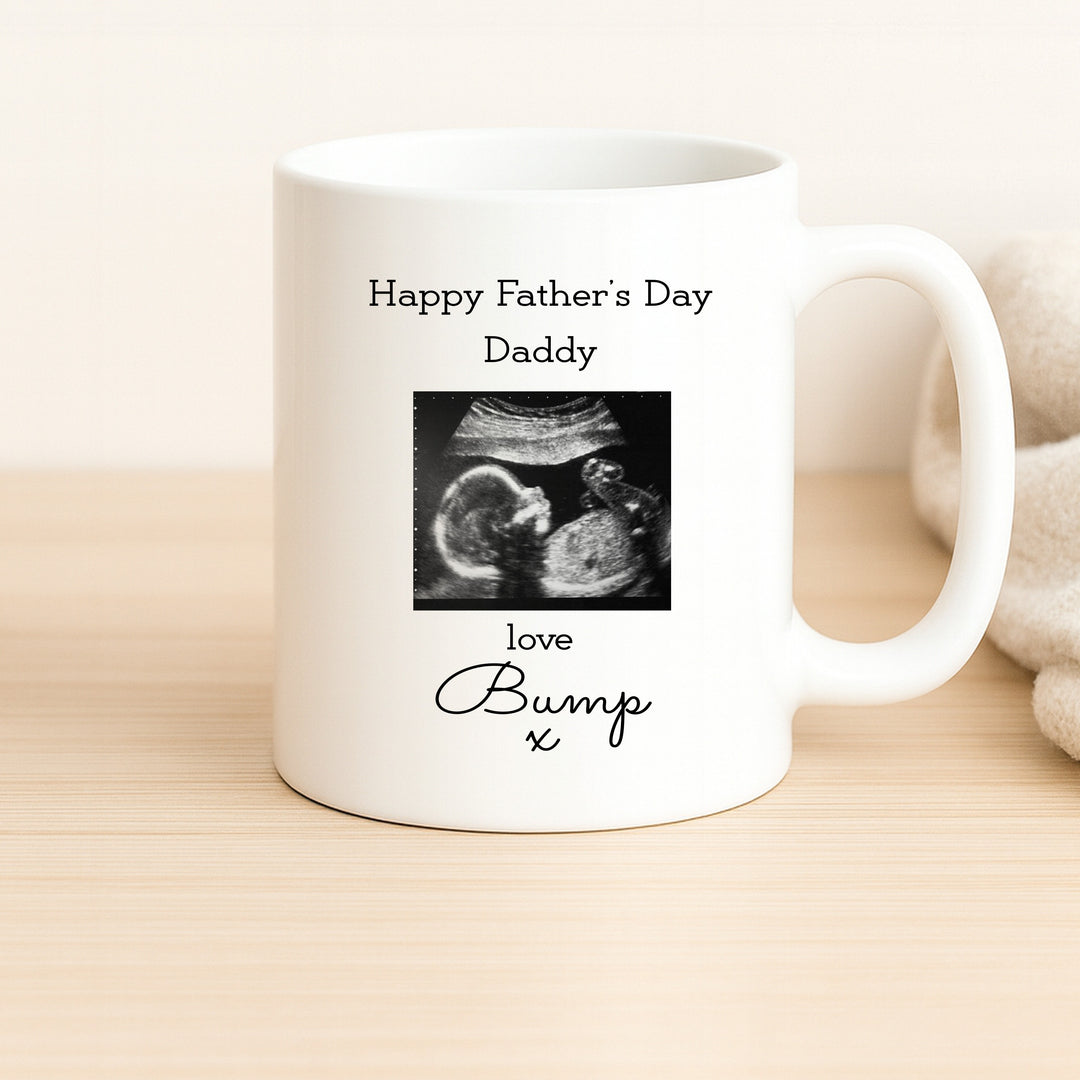 Personalised Baby Scan Happy Father's Day Daddy Mug