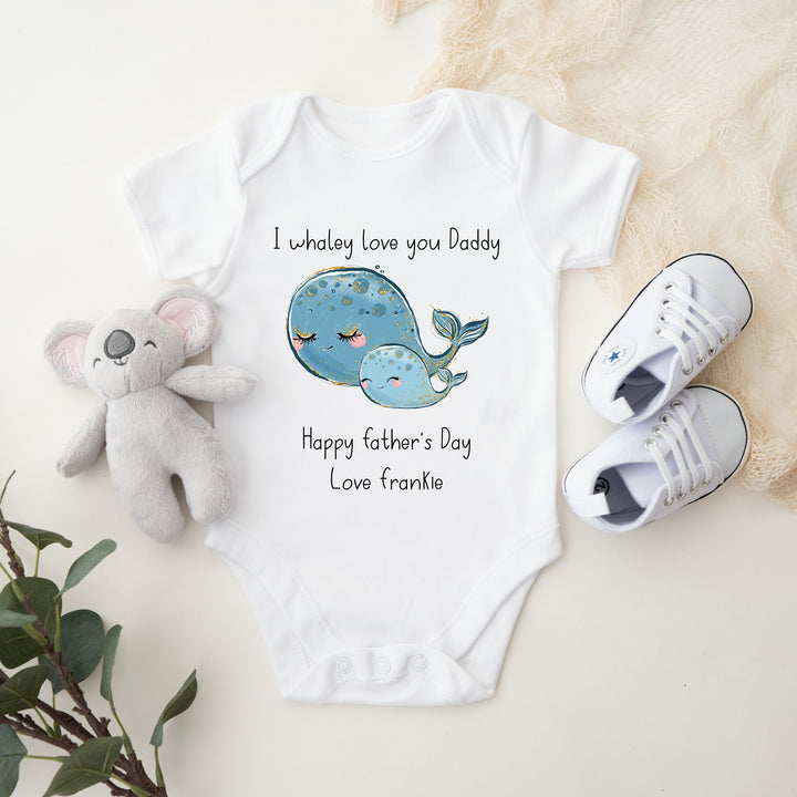 I Whaley Love You Daddy Father's Day Babygrow/Vest