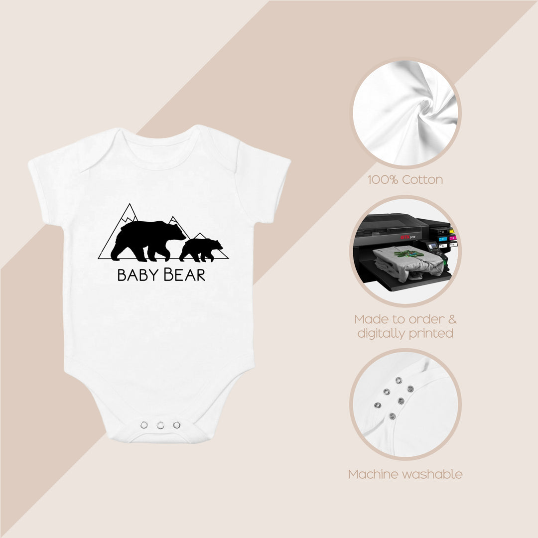 Personalised Papa Bear and Baby Bear Matching T-shirt/Vest