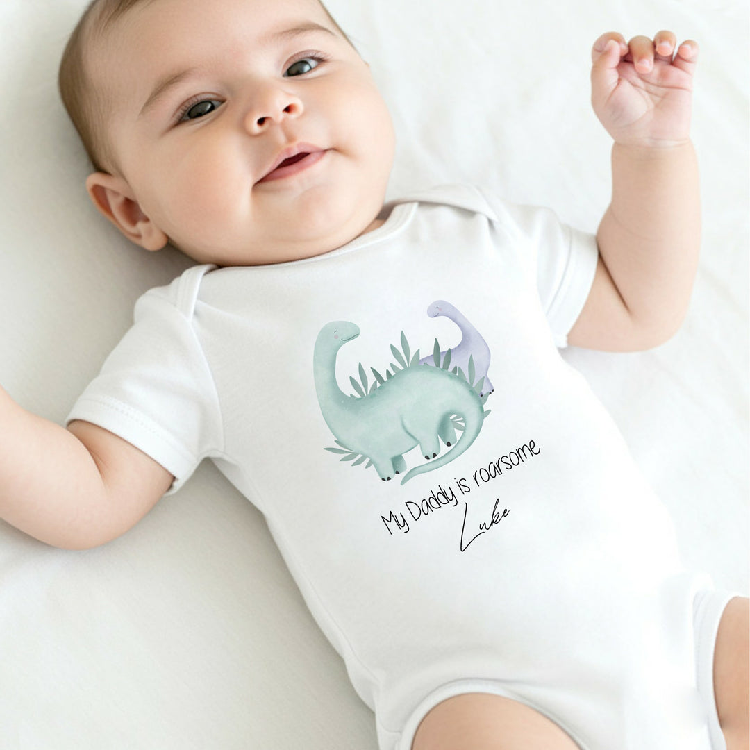 Personalised My Daddy is Roarsome Babygrow/Vest