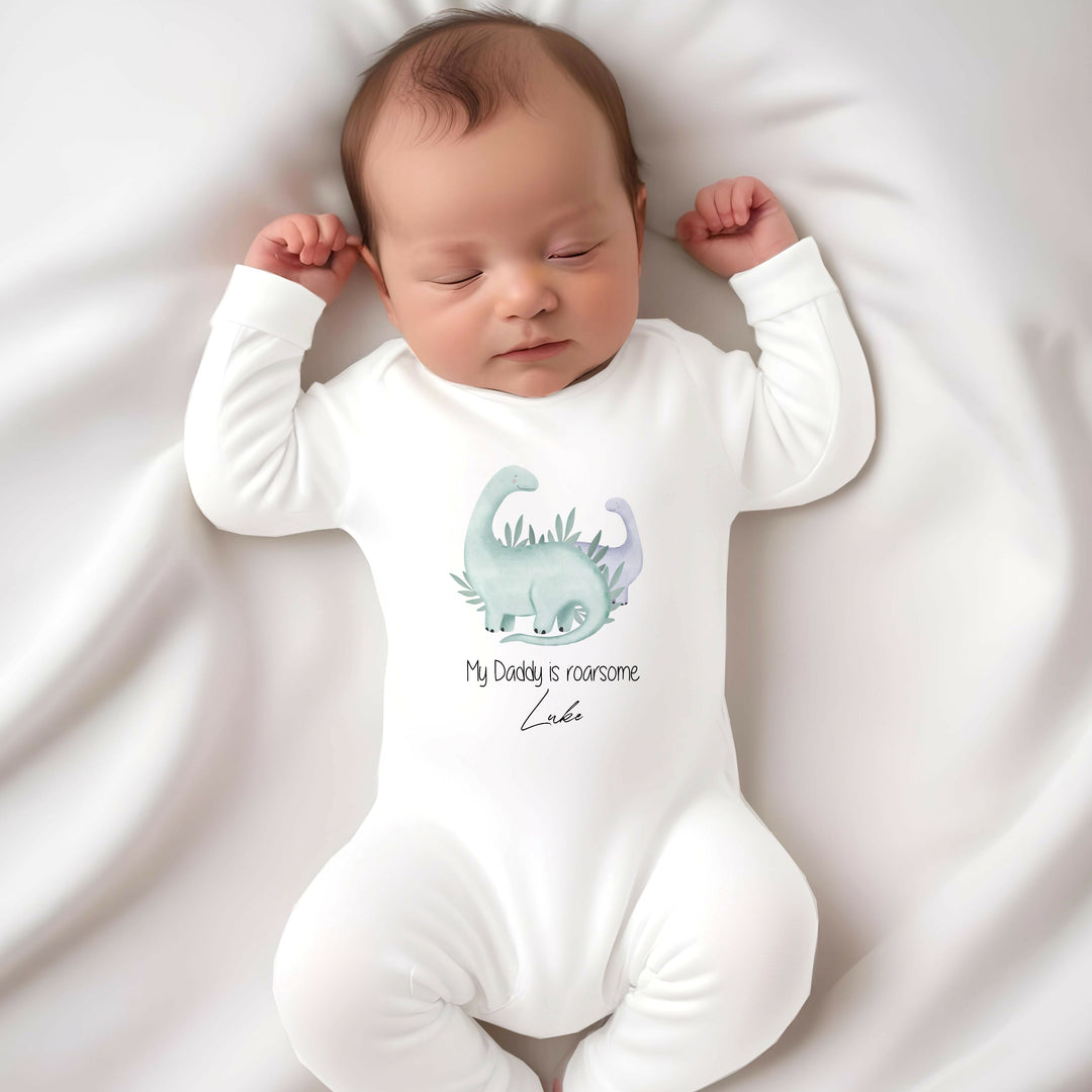 Personalised My Daddy is Roarsome Babygrow/Vest