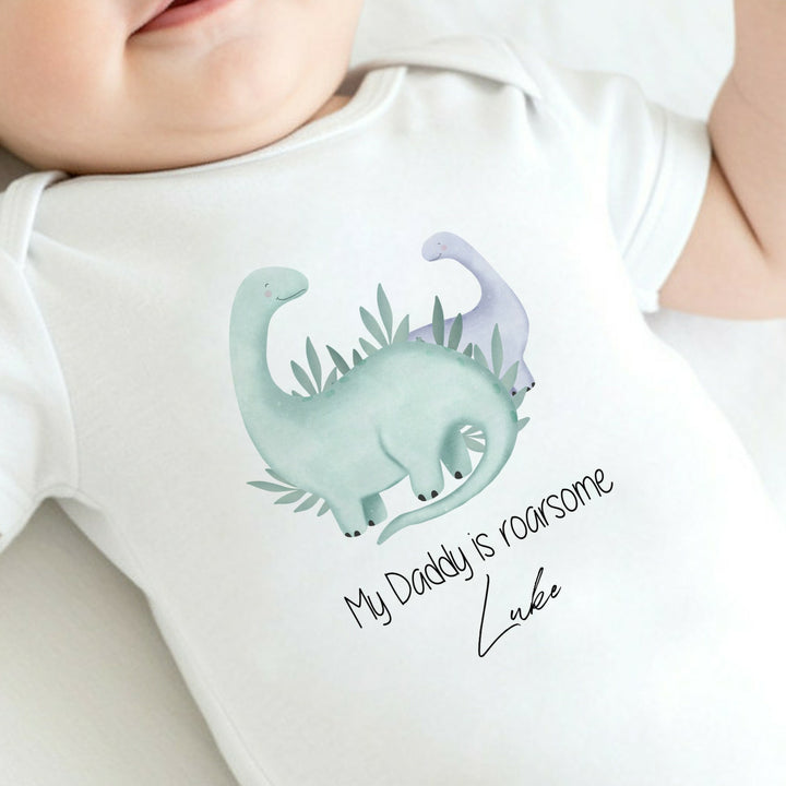 Personalised My Daddy is Roarsome Babygrow/Vest