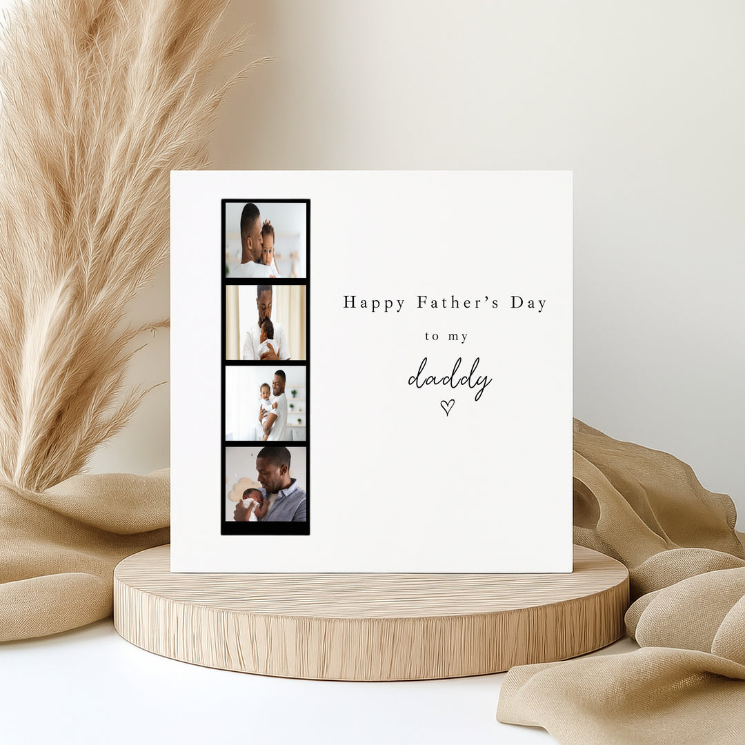 Personalised Photo Strip Father's Day Card