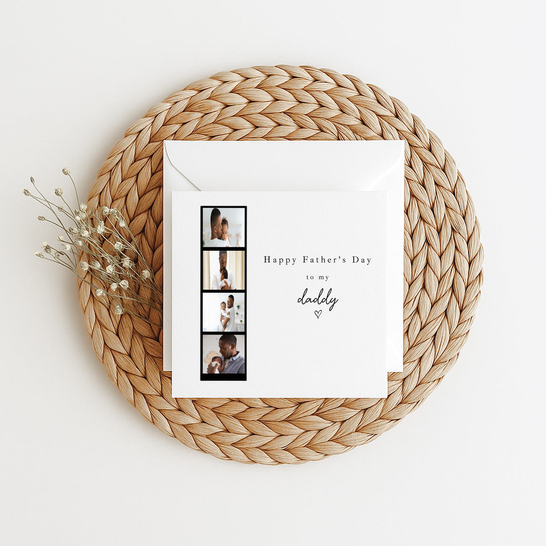 Personalised Photo Strip Father's Day Card