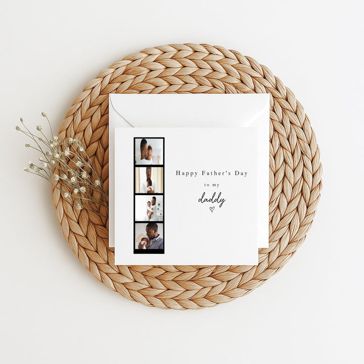 Personalised Photo Strip Father's Day Card