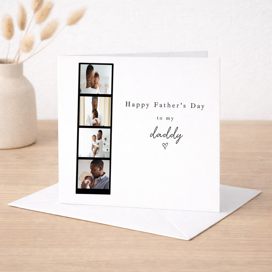 Personalised Photo Strip Father's Day Card