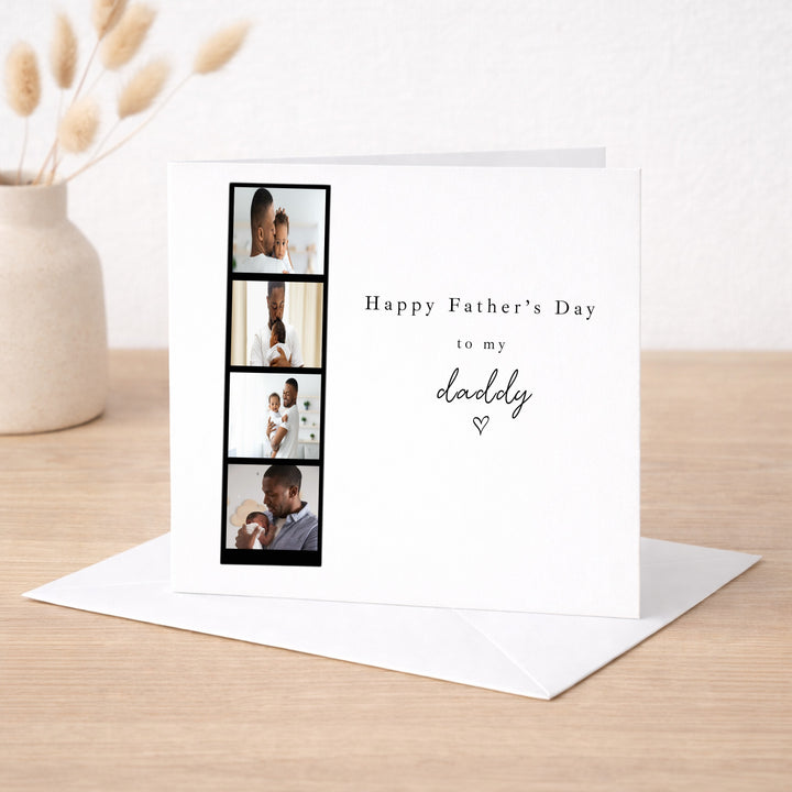 Personalised Photo Strip Father's Day Card