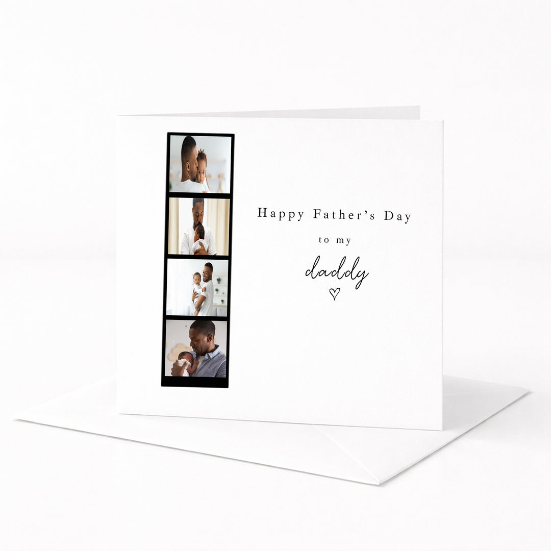 Personalised Photo Strip Father's Day Card