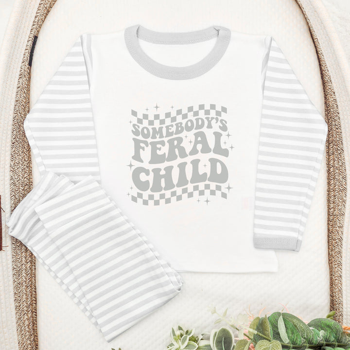 Somebody's Feral Child Grey Pyjamas