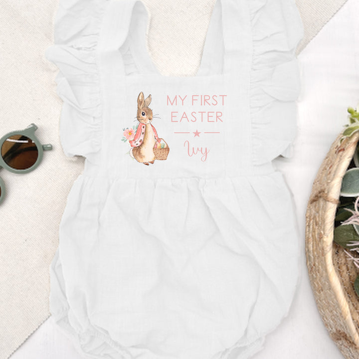 Personalised My First Easter Ruffle Romper