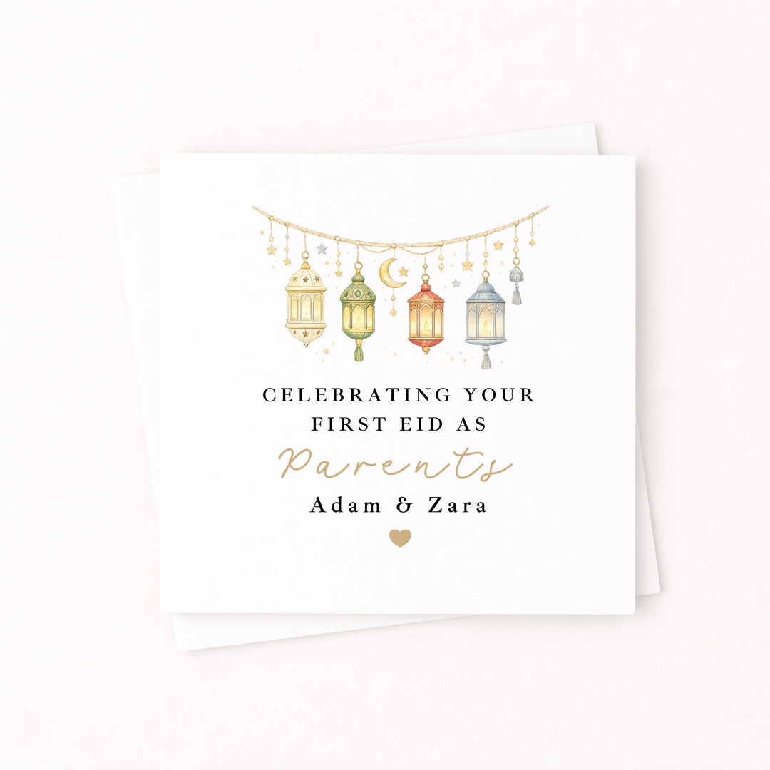 Personalised Our First Eid As Parents Card