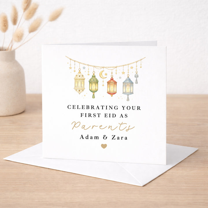Personalised Our First Eid As Parents Card