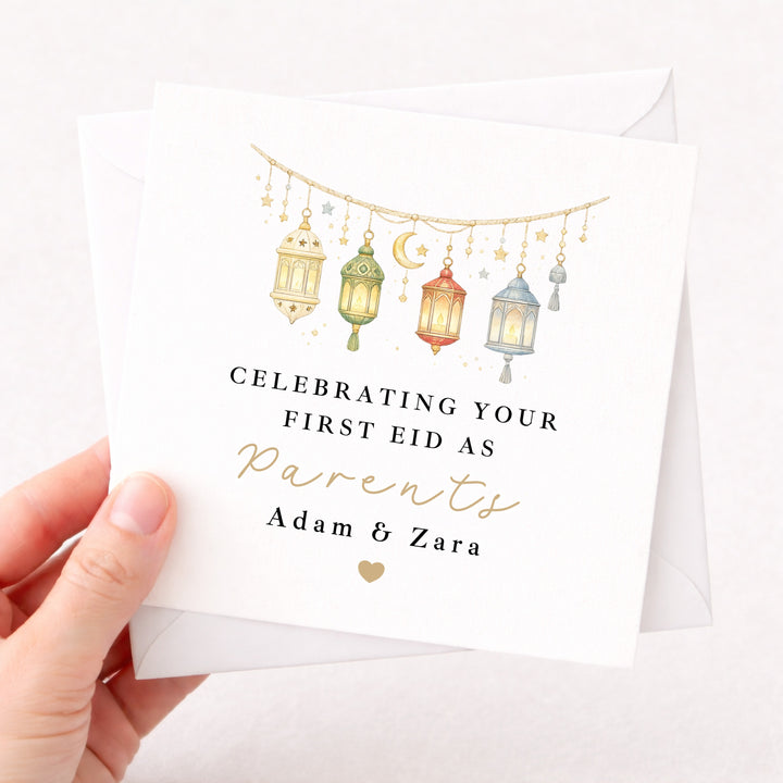 Personalised Our First Eid As Parents Card