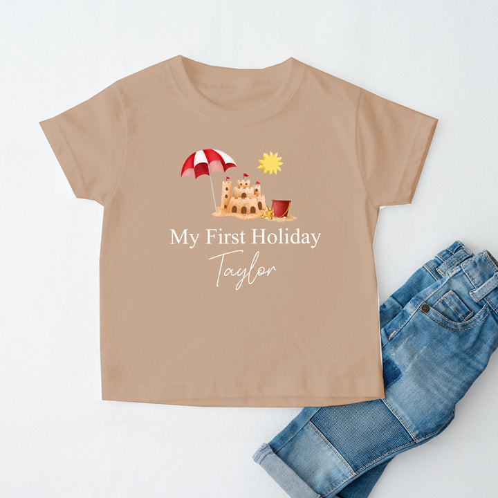 My First Holiday Beach T-shirt