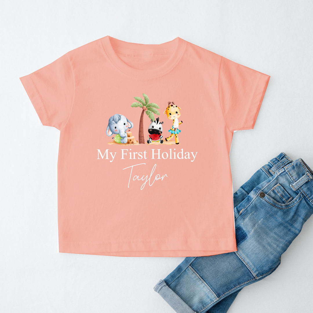 My First Holiday Animals T-shirt