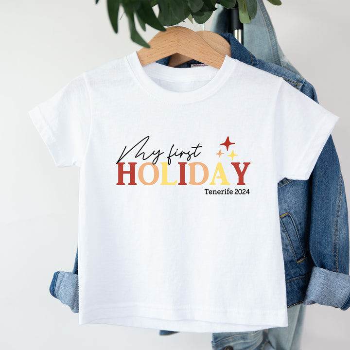 My First Holiday Red Print T-shirt