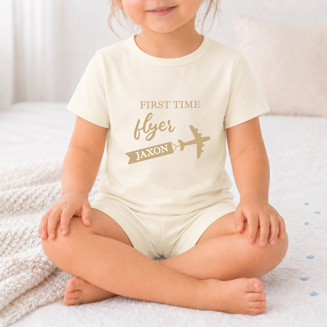 Personalised First Time Flyer Toddler Short Set