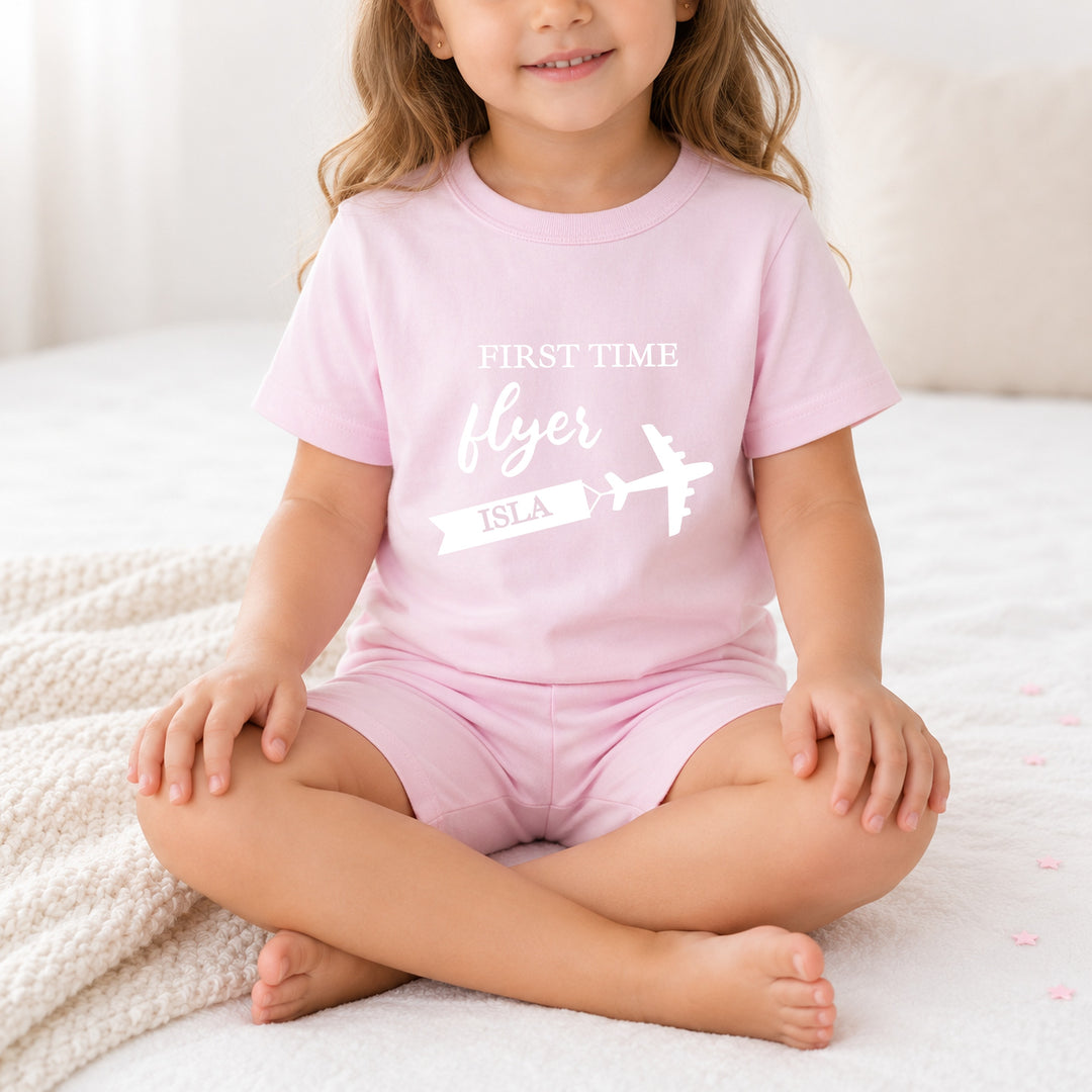 Personalised First Time Flyer Toddler Short Set