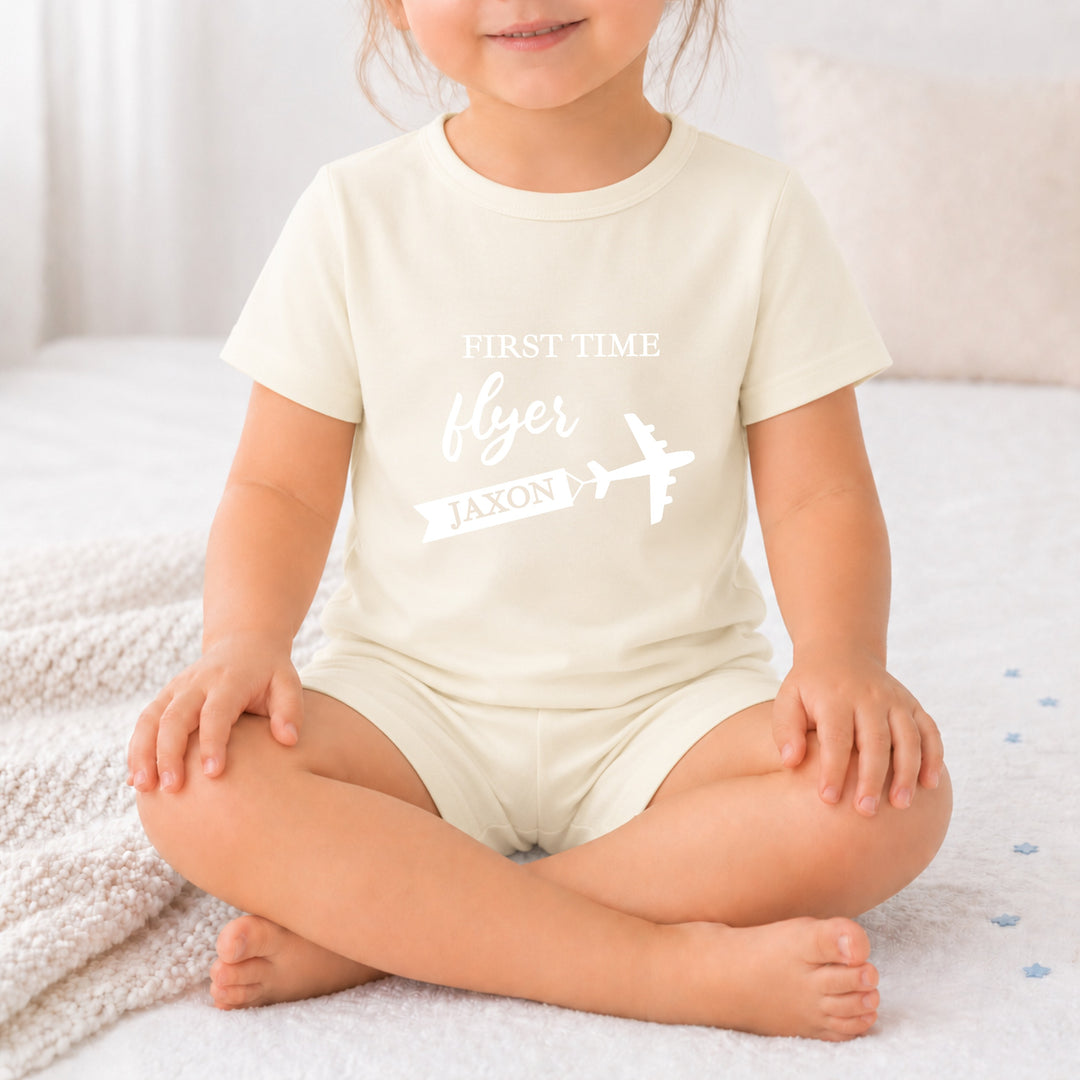 Personalised First Time Flyer Toddler Short Set