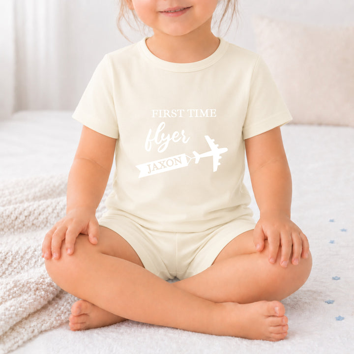 Personalised First Time Flyer Toddler Short Set