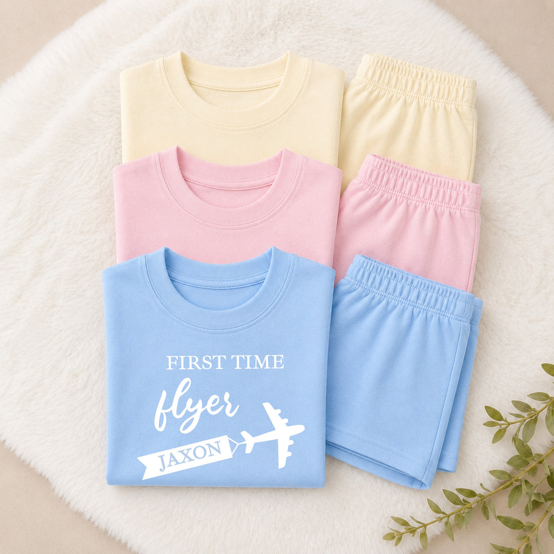 Personalised First Time Flyer Toddler Short Set